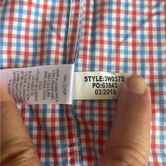 (2) Men Size XL Boy 18 Vineyard Vines Button Down Dress Shirts Red Blue Men S - Picture 11 of 12